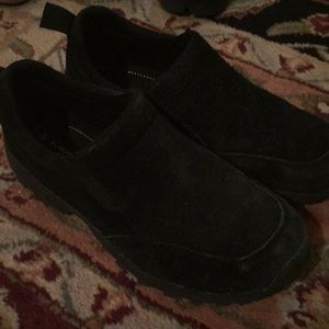 Boys black suede shoes